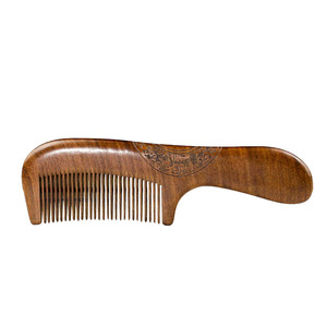 Golden Sandalwood <b>Comb</b> 185x53x12mm Carved Chinese Style Wooden <b>Hair</b> <b>Comb</b> For Long <b>Hair</b> Unisex Home Use - Product Image 5