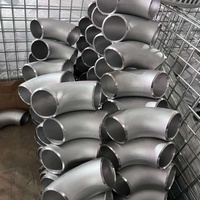 Codo de Tubería Metálica de 4 Pulgadas, 90 Grados, Acero Inoxidable, Accesorio de Soldadura a Tope para Sistemas de Tuberías Industriales de Alta Presión