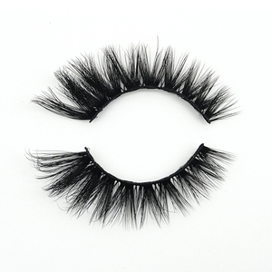 Faux <span class=keywords><strong>cils</strong></span> en coton noir vegan et sans cruauté animale, effet œil <span class=keywords><strong>de</strong></span> chat, en bande, imitation vison, vente en gros, <span class=keywords><strong>cils</strong></span> 3D volumineux - Product Image 3
