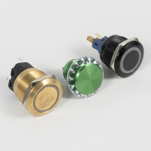 Botón pulsador metálico impermeable IP65 de 12mm, 16mm, 19mm, 22mm, 25mm para unidad de control de máquina perforadora - Product Image 5