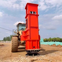 Compacteur hydraulique rapide monté sur chargeur, machine de compactage dynamique à haute vitesse pour le renforcement des fondations routières