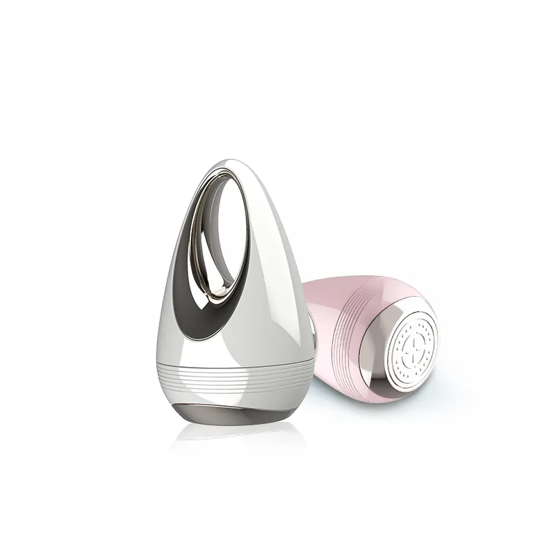 Mini massageador facial de microcorrente, massageador de rosto vibratório com mini led para resfriamento facial