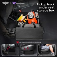 Boîte de rangement en tissu Oxford sous le siège pour camionnettes - Organisateur d'outils et bac de rangement pour voiture