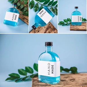 Bouteille à boisson en verre longue et haute de 250, 300, 500 ml, nouvelle et populaire, avec bouchon à vis, pour boissons et jus de fruits - Product Image 4