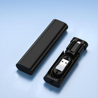Câble de charge rapide PD60W avec gaine TPE, cœur en cuivre pur, boîte de rangement portable pour voyage, ensemble cadeau promotionnel pour téléphone OEM