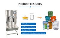 Laveuse semi-automatique motorisée 10025kg à double buse haute précision pour huiles comestibles, liquides de lavage et huiles lubrifiantes de qualité alimentaire