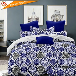 Ensemble de literie luxueux et léger en polyester à imprimé dispersé, haute solidité des couleurs, motifs ethniques géométriques - Product Image 3