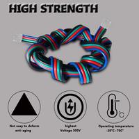 Câbles d'extension Glad 100 pieds RGB à 4 fils torsadés 4PIN 22AWG IP20 pour LED, cuivre étamé, pour LED RGB 3528 5050