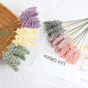 32cm Mini <b>Artificial</b> Wheat Bouquet Soft Foam Material Wedding Table Centerpiece Interior Layout Flower - Product Image 1
