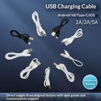Câble de données de charge rapide 2A de type C vers micro USB avec matériau PVC 1M pour téléphone appareil photo ordinateur