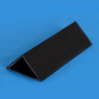 Profilé en PVC personnalisable pour coffrage, joint triangulaire en mousse vinyle, faux bord, bande plastique chanfreinée pour mur en béton