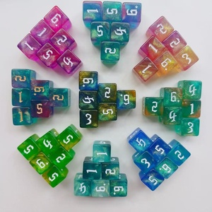 Facub משלוח מהיר באיכות גבוהה מגולף 6 דפוס דרקון אקריליק d6 קוביות 16 מ "מ עבור dnd rpg משחקים אריזה להתאמה אישית - Product Image 1