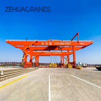 Grue portique sur rail de 50 tonnes de haute qualité, grue à conteneurs RMG, vente directe du fabricant pour port et espace industriel