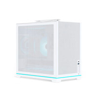 Boîtier PC GALAX Metal Master T240S SFF Mini ITX avec fenêtre latérale, poignée de transport en maille intégrale, USB C, châssis de jeu RGB, noir