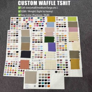 <span class=keywords><strong>T</strong></span>-<span class=keywords><strong>Shirt</strong></span> da <span class=keywords><strong>Uomo</strong></span> di Lusso Casual a Maniche Lunghe Stile Vintage, in Tessuto Waffle a Nido d'Ape da 300 Gsm, Vestibilità Oversize Personalizzata Streetwear di Colore Bianco - Product Image 3