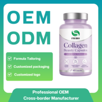 Fabricant de capsules de collagène OEM, complément nutritionnel beauté avec peptides de collagène hydrolysés, capsules de collagène
