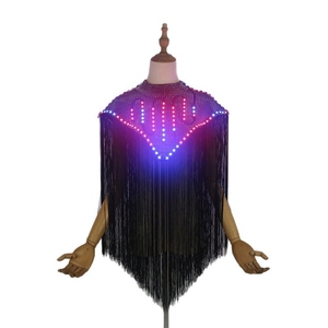 Capa LED Luminosa para Actuaciones en Escenario, Festival de Música Nocturna Fluorescente, Cantante, DJ, Disfraz de Luces Coloridas, Danza Flamenca, Talla Única - Product Image 6