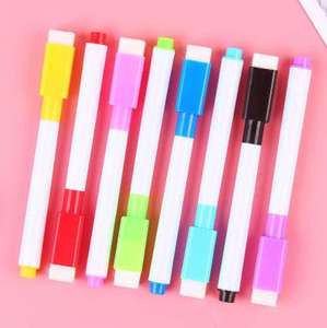 Marqueur effaçable à sec personnalisé Bonvada, encre réutilisable, multicolore, petit format, marqueur pour tableau blanc standard avec gomme - Product Image 5