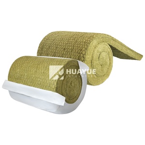 HUAYUE-Couverture en laine de roche de basalte minéral de 1.2m de largeur avec treillis métallique pour l'isolation des chaudières, rouleaux disponibles - Product Image 1