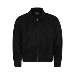 Veste Blouson Unisexe de Luxe en Polyester/Coton Marron Vintage Lavé à Fermeture Éclair Logo Personnalisé Disponible Premium Doux - Product Image 5