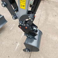 Mini-excavatrice compacte de 0,85 tonne, micro-excavatrice, mini-pelleuse hydraulique