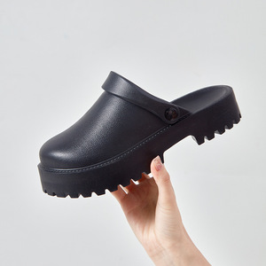 Sandales Mule Type Birkenstocks pour Femmes à Plateforme Élevée, <span class=keywords><strong>Sabots</strong></span> de Jardin à Semelle Épaisse avec Logo Personnalisé - Product Image 4