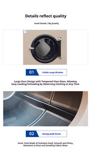 Lavadora <span class=keywords><strong>Secadora</strong></span> <span class=keywords><strong>de</strong></span> <span class=keywords><strong>Ropa</strong></span> Nueva OEM, Eléctrica, <span class=keywords><strong>a</strong></span> <span class=keywords><strong>Gas</strong></span>, Totalmente Automática, <span class=keywords><strong>de</strong></span> Acero Inoxidable, Autolimpiante, <span class=keywords><strong>de</strong></span> Gran Capacidad - Product Image 4