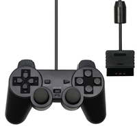 Controlador de Juego USB con Cable para PS2 y PC con Vibración