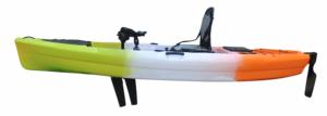 Kayak de pêche monoplace léger en plastique rotomoulé HDPE de 11 pieds avec pédales et moteur électrique, type sit-on-top, <span class=keywords><strong>kano</strong></span> - Product Image 2
