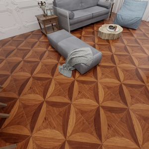 Carrelage en porcelaine imitation parquet en noyer rétro, 600 x 600 mm, finition mate, antidérapant, pour la décoration <span class=keywords><strong>de</strong></span> la cuisine, <span class=keywords><strong>de</strong></span> la salle <span class=keywords><strong>de</strong></span> bain et des pièces - Product Image 1