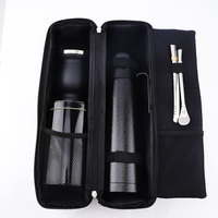 Kit de mate yerba mate 1000mL avec sac et feuille de thé Set de gourde à thé Mate Tea avec couvercle Bouteille thermos Bombilla Straw 8oz