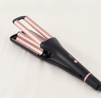 Professionnel 3 Baril Fer À Friser Cheveux Waver Chauffage Rapide En Céramique Grande Vague Cheveux Bigoudi pour Hôtels