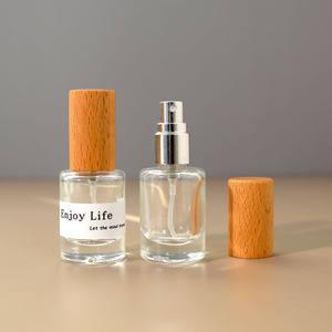 Stock Transparent Glass Perfume Refill <b>Bottle</b> 10ml Press Type Portable Travel <b>Spray</b> <b>Bottle</b> <b>Empty</b> Cosmetic Atomizer - Product Image 2