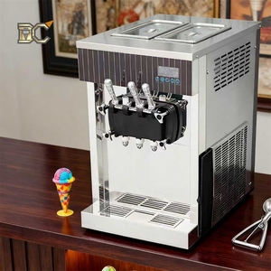 Petite machine à crème glacée molle 3 saveurs, Maquina De Helado Suave YKF, machine à crème glacée molle commerciale, Margaritas glacées molles - Product Image 1