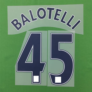 Super a 2007-16 Premier Blue Ronaldo Kun Aguero <span class=keywords><strong>De</strong></span> <span class=keywords><strong>Bruyne</strong></span> Berbatov camiseta <span class=keywords><strong>de</strong></span> fútbol Número <span class=keywords><strong>de</strong></span> estampado en caliente - Product Image 3