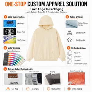 <span class=keywords><strong>Felpa</strong></span> in Spugna Francese Spazzolata 430G, <span class=keywords><strong>Felpa</strong></span> Oversize con Collo Tondo per Uomo, Streetwear Personalizzato, Produttore OEM - Product Image 4