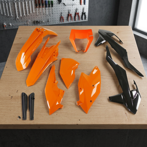 Per KTM 250 Kit di plastica completa 2017 2019 con OEM 17 e 19 incluso supporto per faro - Product Image 2