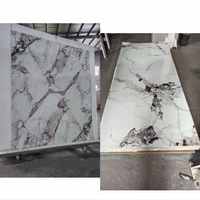 Panel de Mármol Impermeable con Protección UV de 1220x2440 mm, Panel de Pared de PVC de 2 mm/3 mm, Lámina de Plástico, Paneles Decorativos para Paredes Interiores