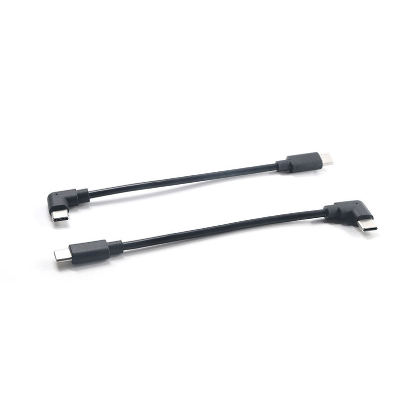 90 Degree Right Angle USBC to USB C Short 15cm Type C Elbow Charging Cord Fast Charge Data Sync Cable Phone Laptop Tablet · image 3