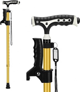 Bastón magnético multifuncional ajustable para ancianos <span class=keywords><strong>con</strong></span> luz LED Bastón para <span class=keywords><strong>caminar</strong></span> <span class=keywords><strong>con</strong></span> <span class=keywords><strong>dos</strong></span> asas - Product Image 4