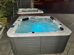 Vasca Idromassaggio ETL 110V 220V per Esterni, Giardino, Spa, <span class=keywords><strong>Jacuzzi</strong></span> per 5 Persone, in Acciaio Inox con <span class=keywords><strong>8</strong></span> Fontane - Product Image 6