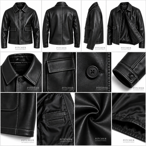 Custom <b>Mens</b> Leather <b>Jacket</b> <b>Suede</b> Leather <b>Jacket</b> Private Label Brand Supplier US Sizes S-XXL Factory USA - Product Image 6