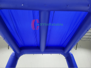 Tente tunnel gonflable rafraîchissante d'extérieur avec bâche en PVC bleue, plus de 3,6 m de long et installation facile - Product Image 6