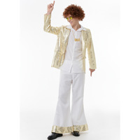 Costume de scène vintage disco pour enfants Baige, festival de musique de Noël, performance, années 70, années 80, hippies, cosplay