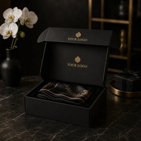 Boîte cadeau rigide de luxe personnalisée pour bijoux, estampage à chaud doré pour bague, boucles d'oreilles, collier, pendentif, mariage, vente en gros, couvercle rabattable, rose blush