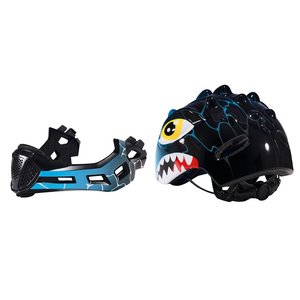 <span class=keywords><strong>Casco</strong></span> Integral 2 en 1 para Niños con Diseño de Dinosaurio 3D, Protector de Barbilla <span class=keywords><strong>Desmontable</strong></span> y Resistencia a Impactos de EPS de Alta Densidad, Venta al Por Mayor - Product Image 6
