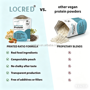 Proteína Vegetal <span class=keywords><strong>Keto</strong></span>, Mezcla de Proteína de Nuez Pili, Guisante y Arroz, Sin Azúcar, Etiqueta Limpia, Suplemento de Proteína Vegana, Marca Privada - Product Image 3