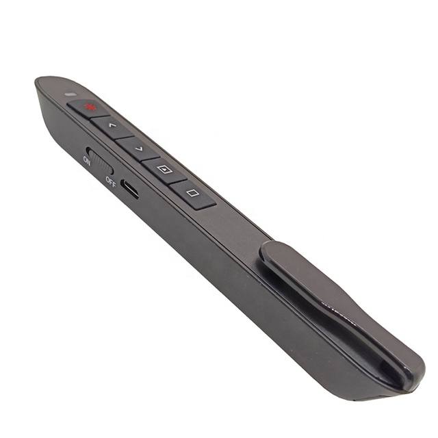 2.4G PPT Wireless Presenter Powerpoint Presentation Remote Slide Changer Pen Pointer Rechargeable Remote Clicker for Teachers