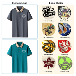 Chemises Polo de Luxe pour Hommes, Vêtements de Travail d'Été Personnalisés, Chemises à Manches Courtes à Col Revers, Logo Brodé, T-Shirt Polo en Coton de Marque pour Hommes - Product Image 5