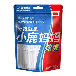 ไหมขัดฟันลิตเติ้ลเดียร์แมมมี่ แพ็คครอบครัว ดูแลอย่างละเอียดและเรียบเนียน ไม้จิ้มฟันพลาสติกไทเกอร์ พร้อมไหมขัดฟันแบบแท่ง ขายส่งจากโรงงาน - Product Image 2